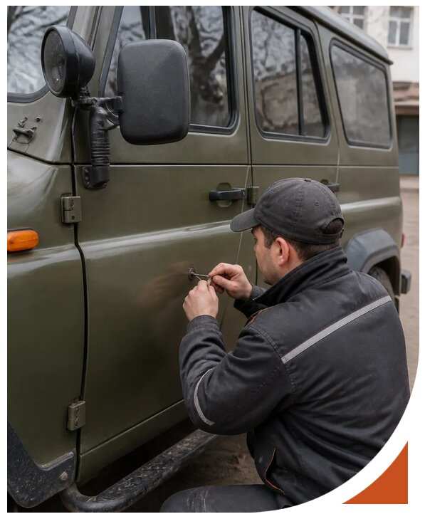 Профессиональное вскрытие автомобиля УАЗ без повреждений в Дальнереченске